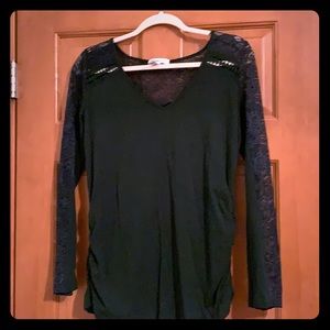 XL Maternity Emerald Green Top